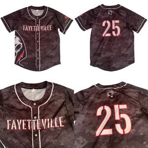 Success Brand Adult Men's Size M MiLB Fayetteville Woodpeckers #25 Jersey